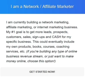 Network Affiliate Marketer Start