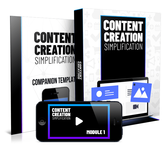 content creation simplification course