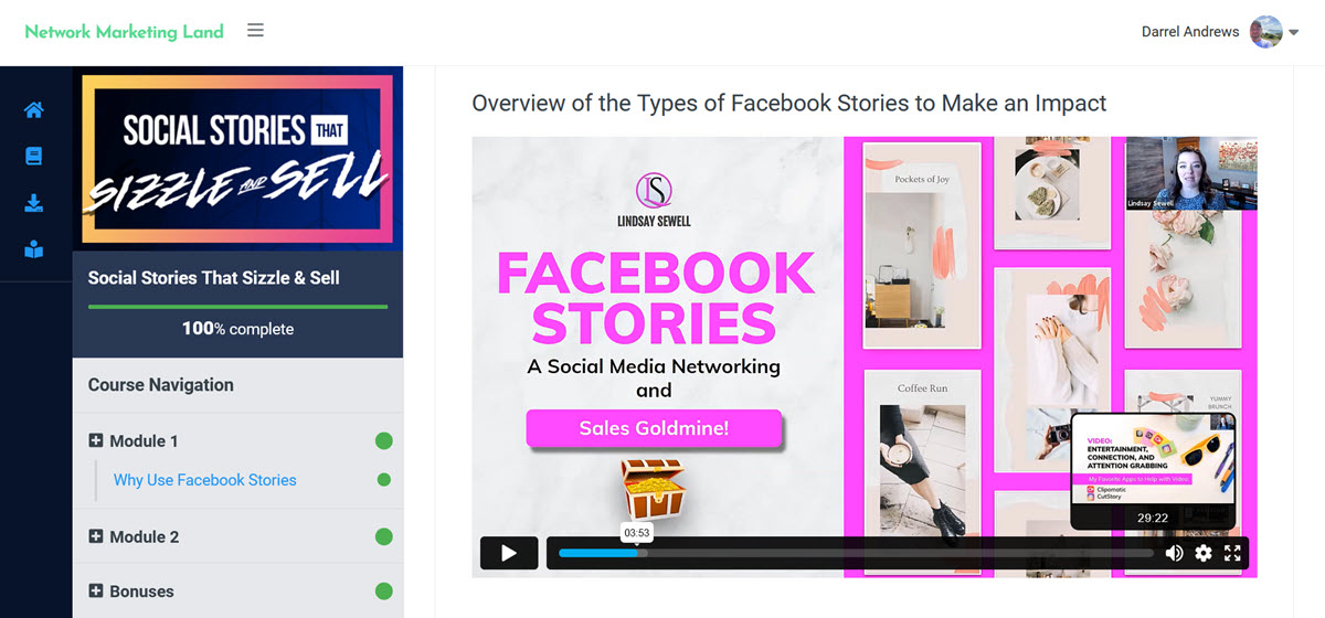 Social Stories Sizzle Sell Preview